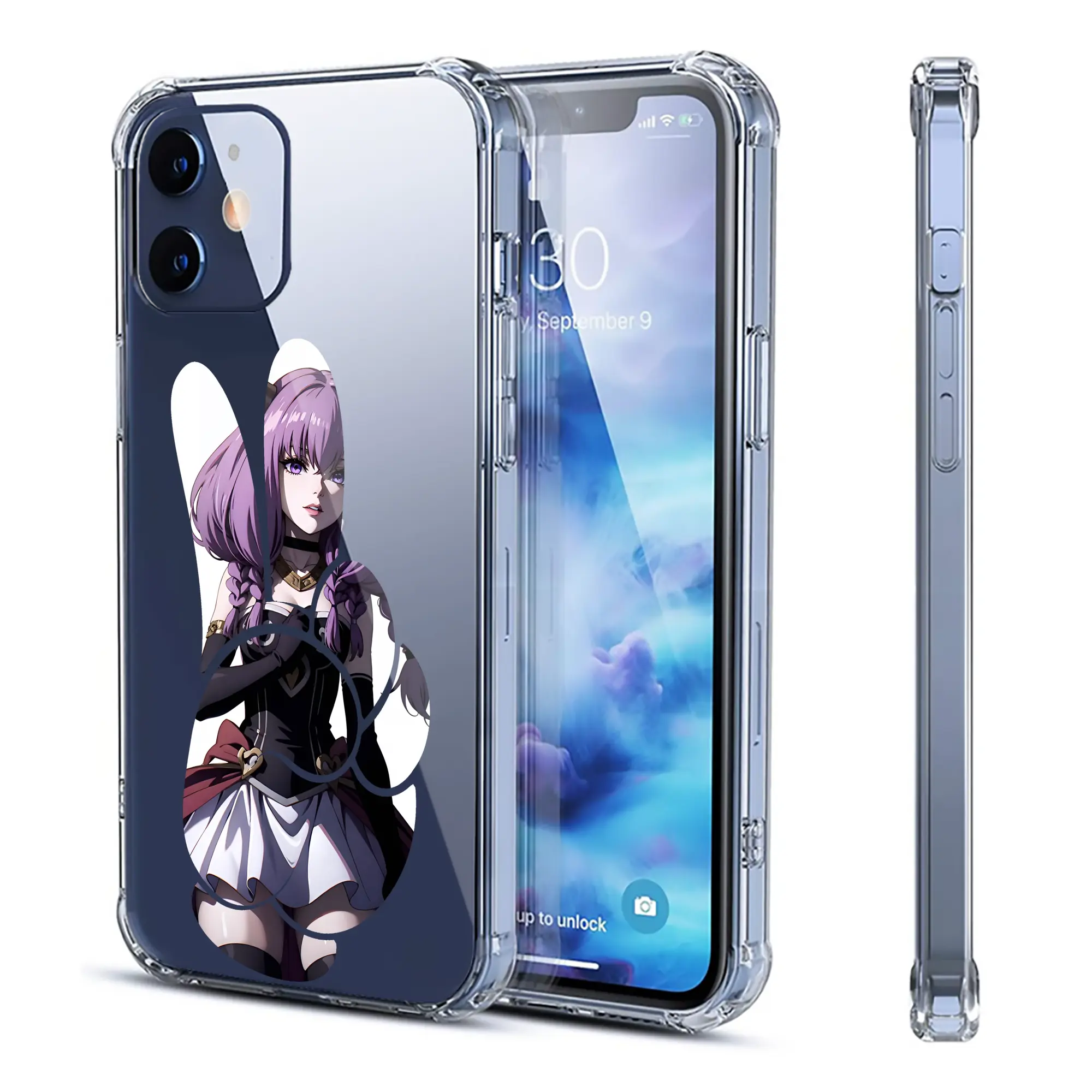 葬送のフリーレン（Frieren） グッズ,アウラ（Aura） - IPhone 12シリーズ対応 ・ 透明スマホケース ・ クリアソフトケース ・ TPU素材 ・ 耐衝撃 ・ 高密着 ・ 防汚 防指紋 ・ 簡単着脱